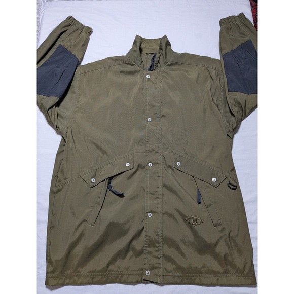 VTG KILLER LOOP OVERPLUS COMFORT Men Large Green Nylon Full Zip Snap Jacket - Picture 9 of 16